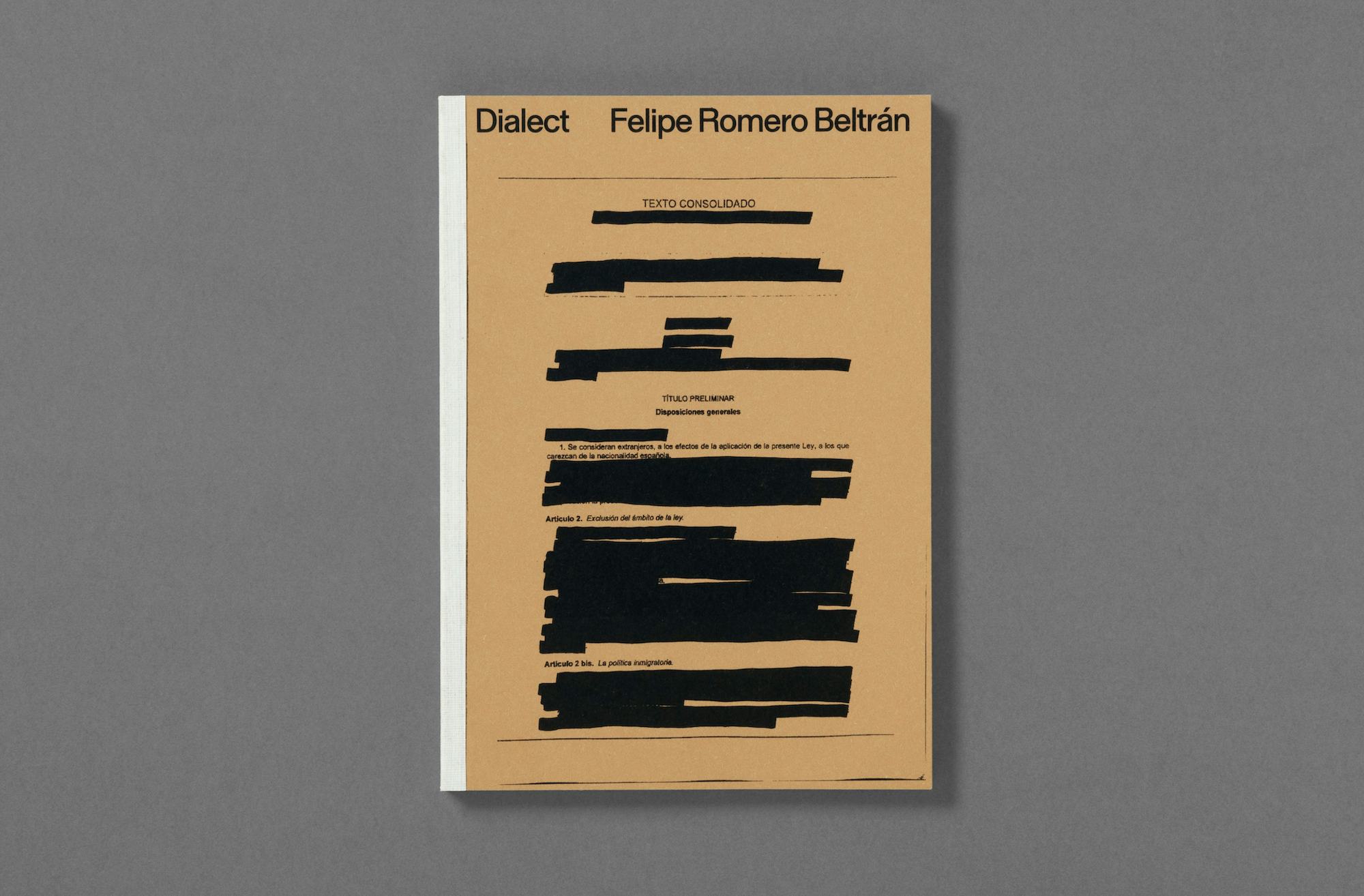 Image of the book cover Dialect by Felipe Romero Beltrán