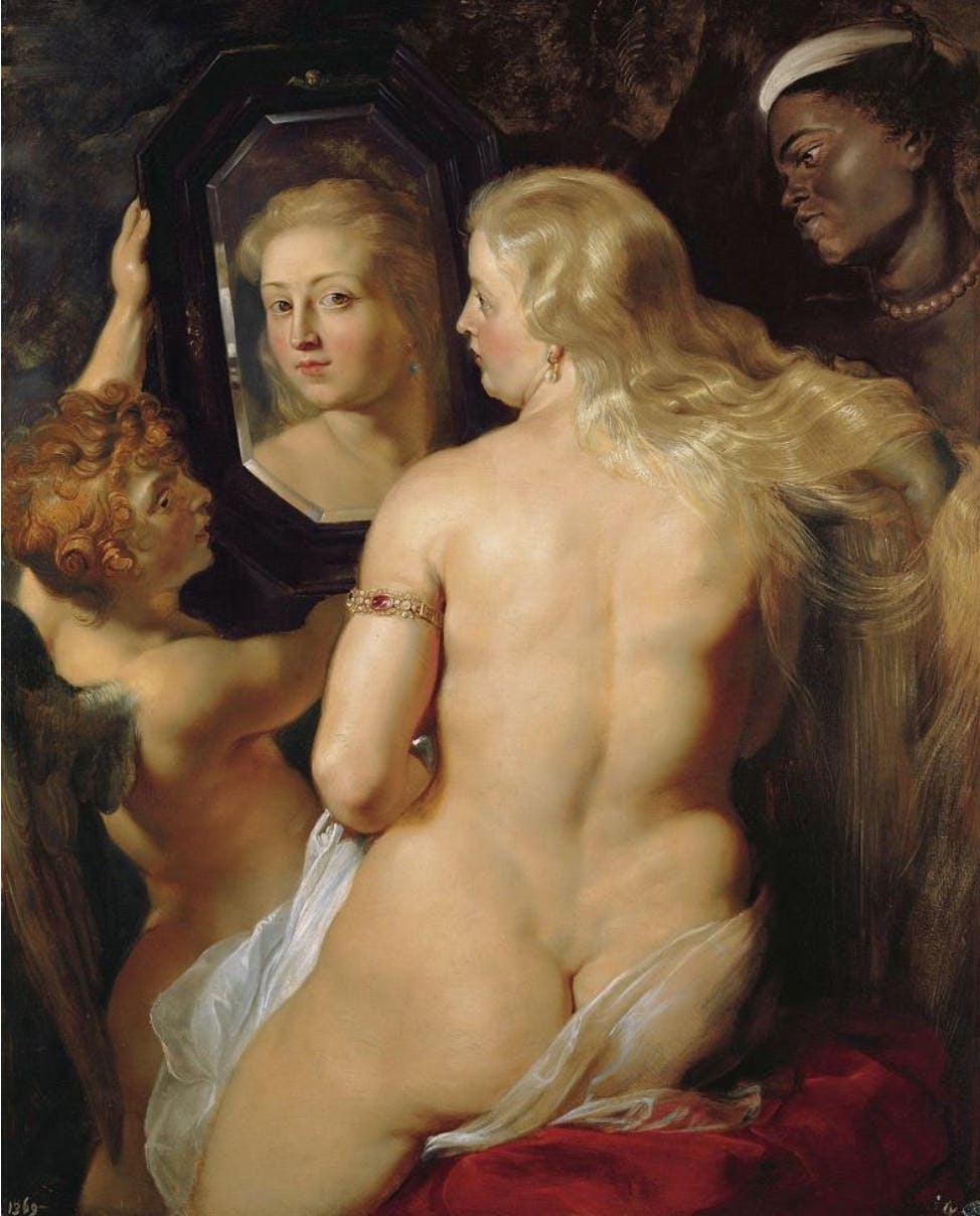 Venus at a Mirror, Peter Paul Rubens, 1615