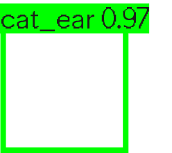 Graphic depiction of AI label, stating Cat_Ear 0.97