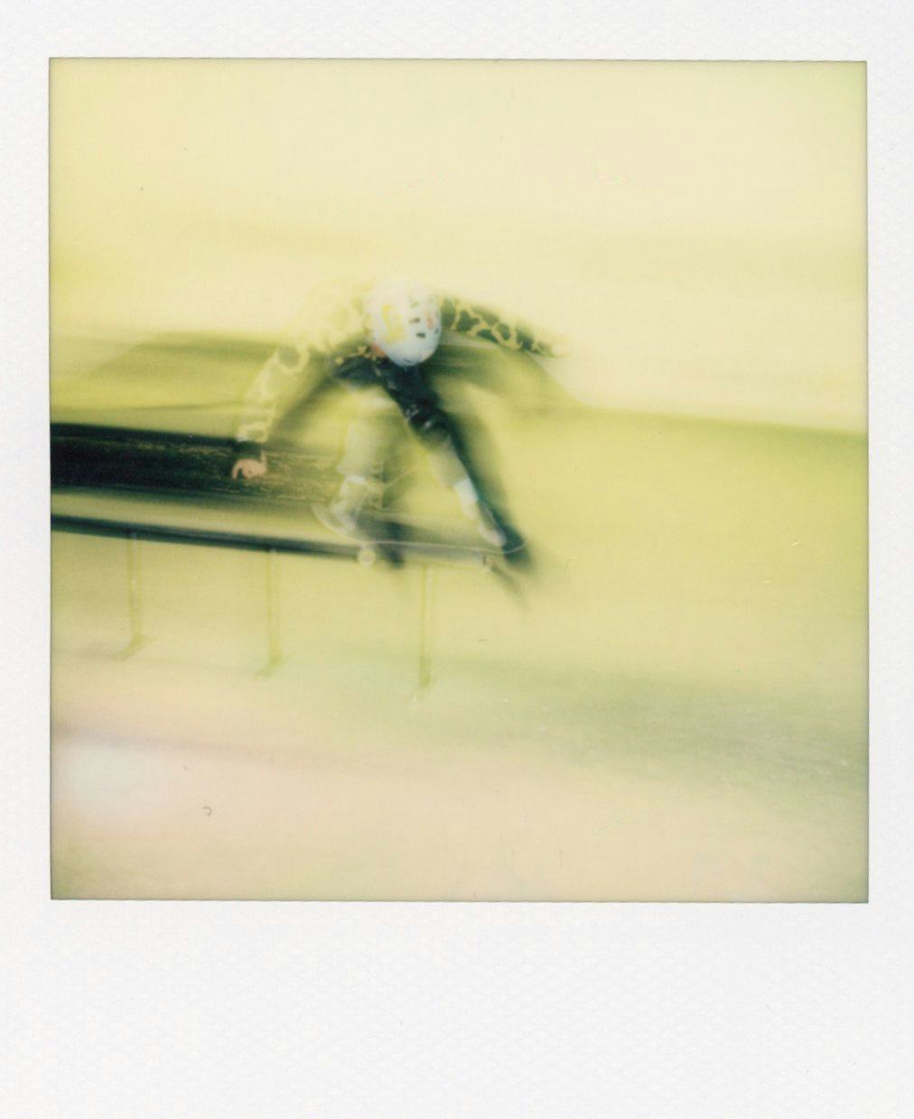 Polaroid of skater