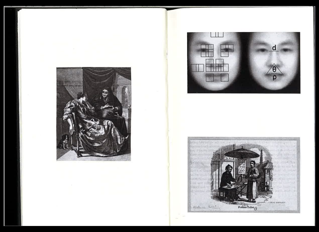 Scan of book spread from the research notebook of Sheung Yiu, from his project Interfaces of Predictions © Sheung Yiu