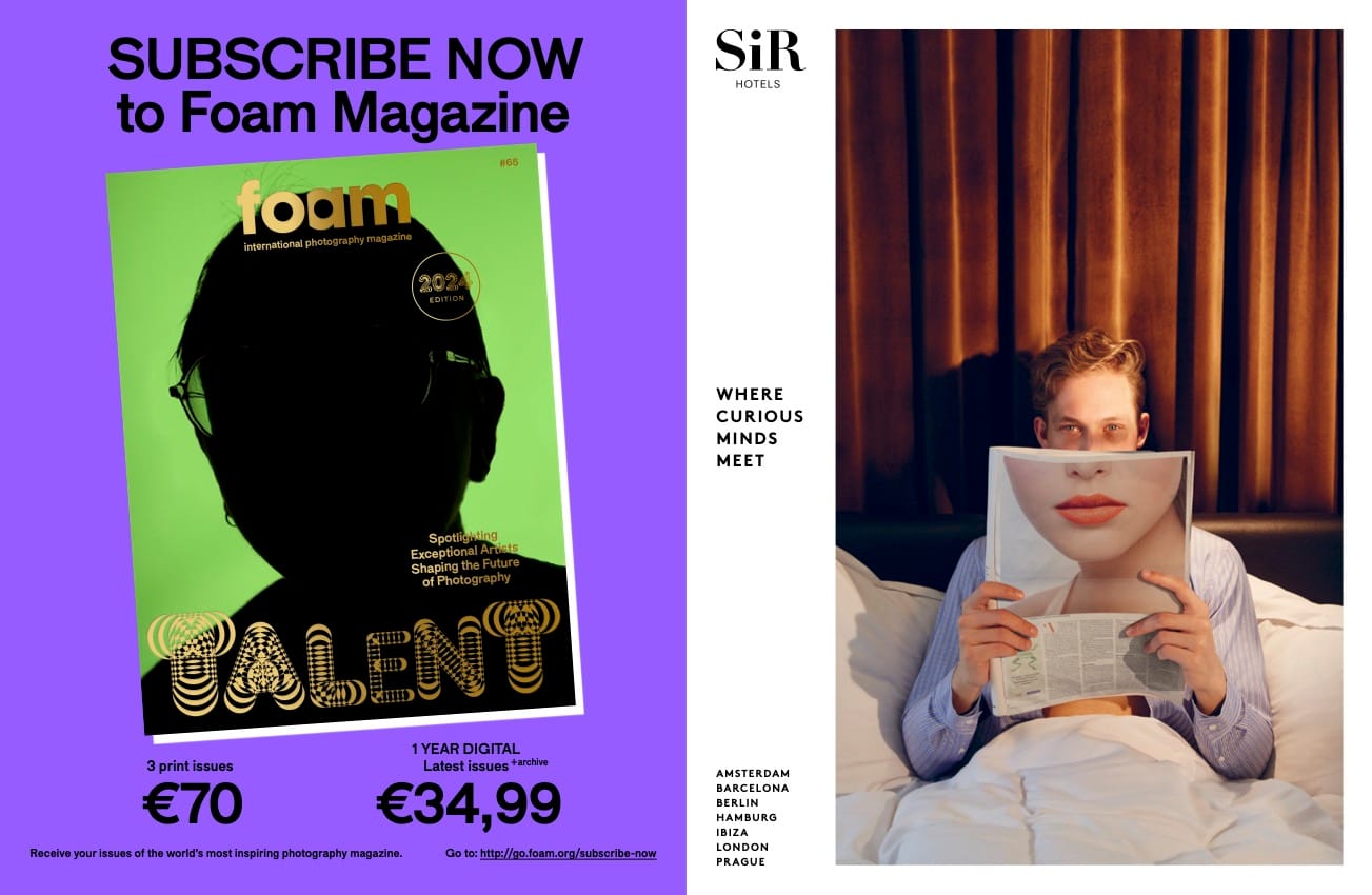 Spread of Foam Magazine, a photo publication