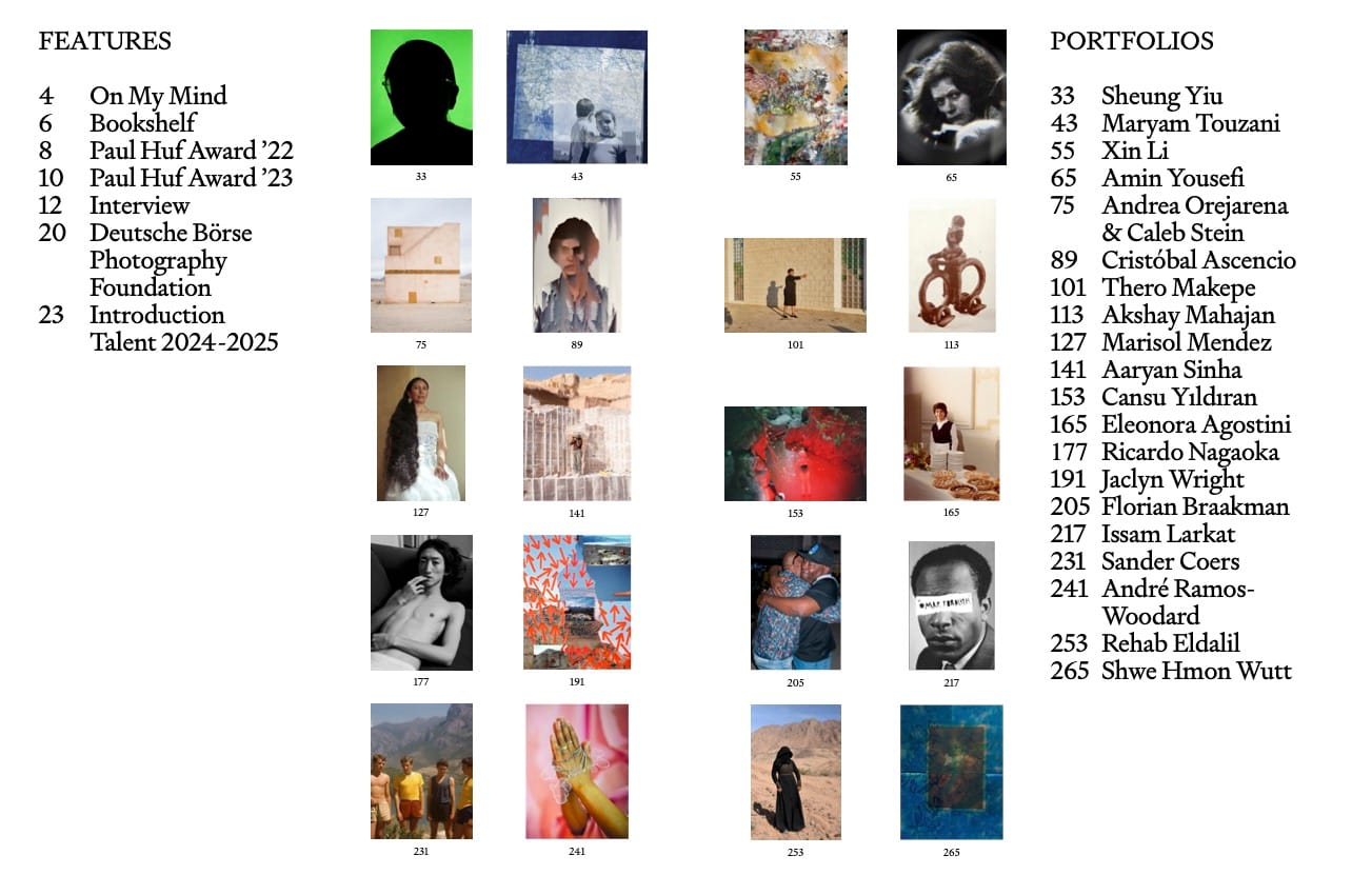 Spread of Foam Magazine, a photo publication