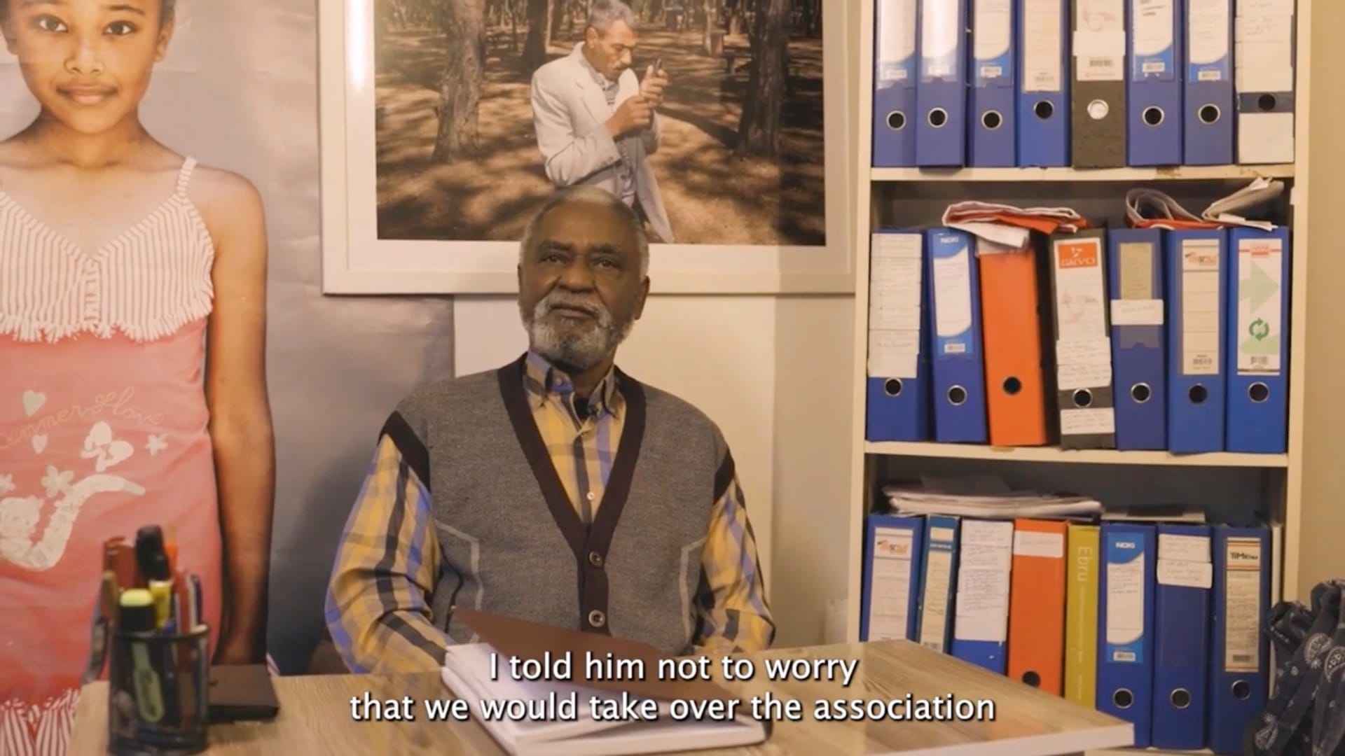 Şakir Doğuluer interviewed about the Africans' Culture and Solidarity Society in Izmir 