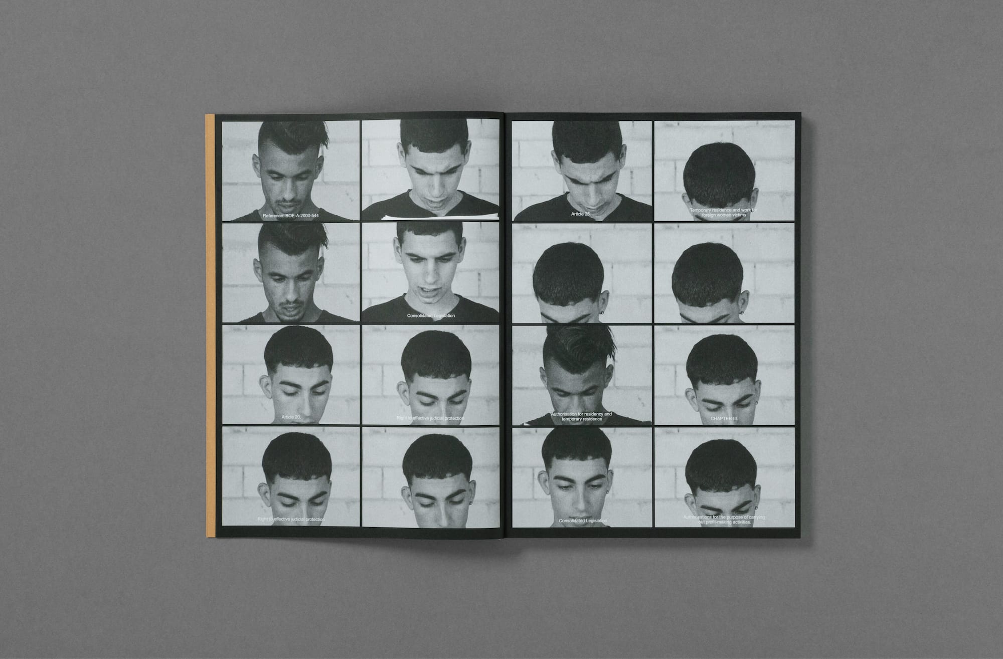 Image of a spread from the book Dialect by Felipe Romero Beltrán.