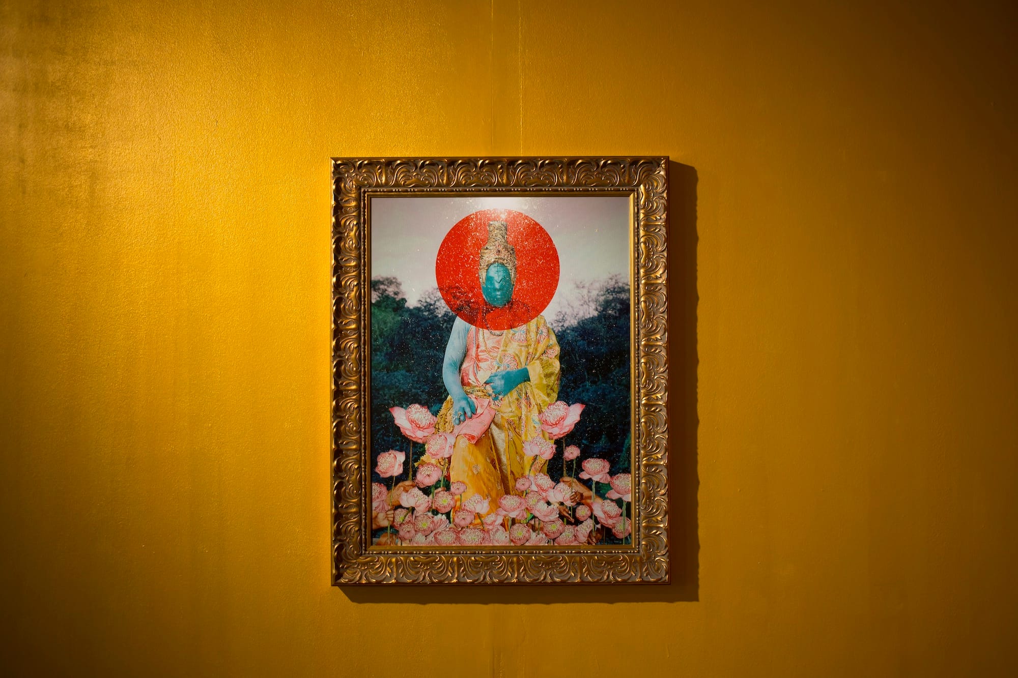 Installation shot of Red Lotus by Kamonlak Sukchai