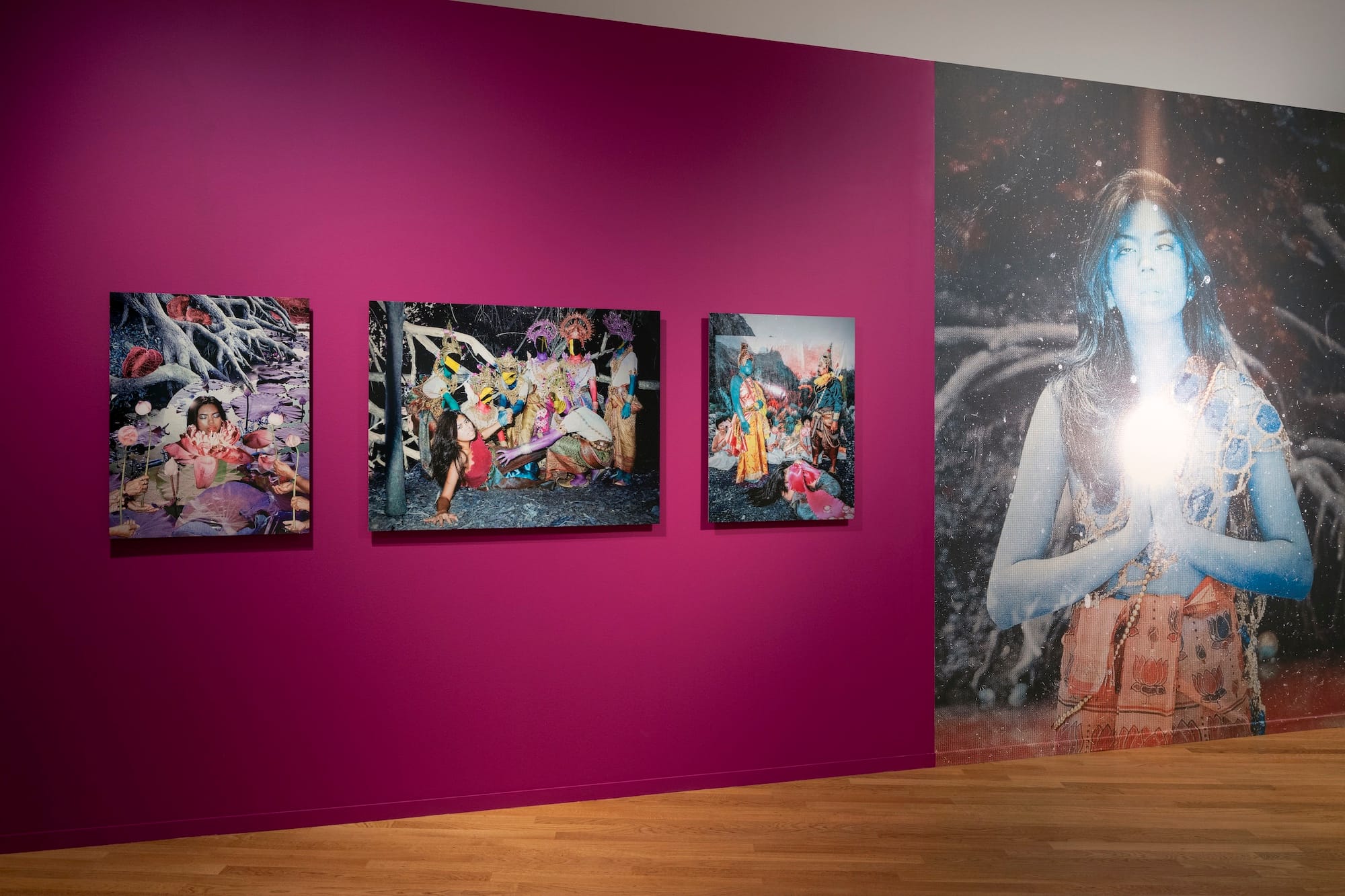 Installation shot of Red Lotus by Kamonlak Sukchai