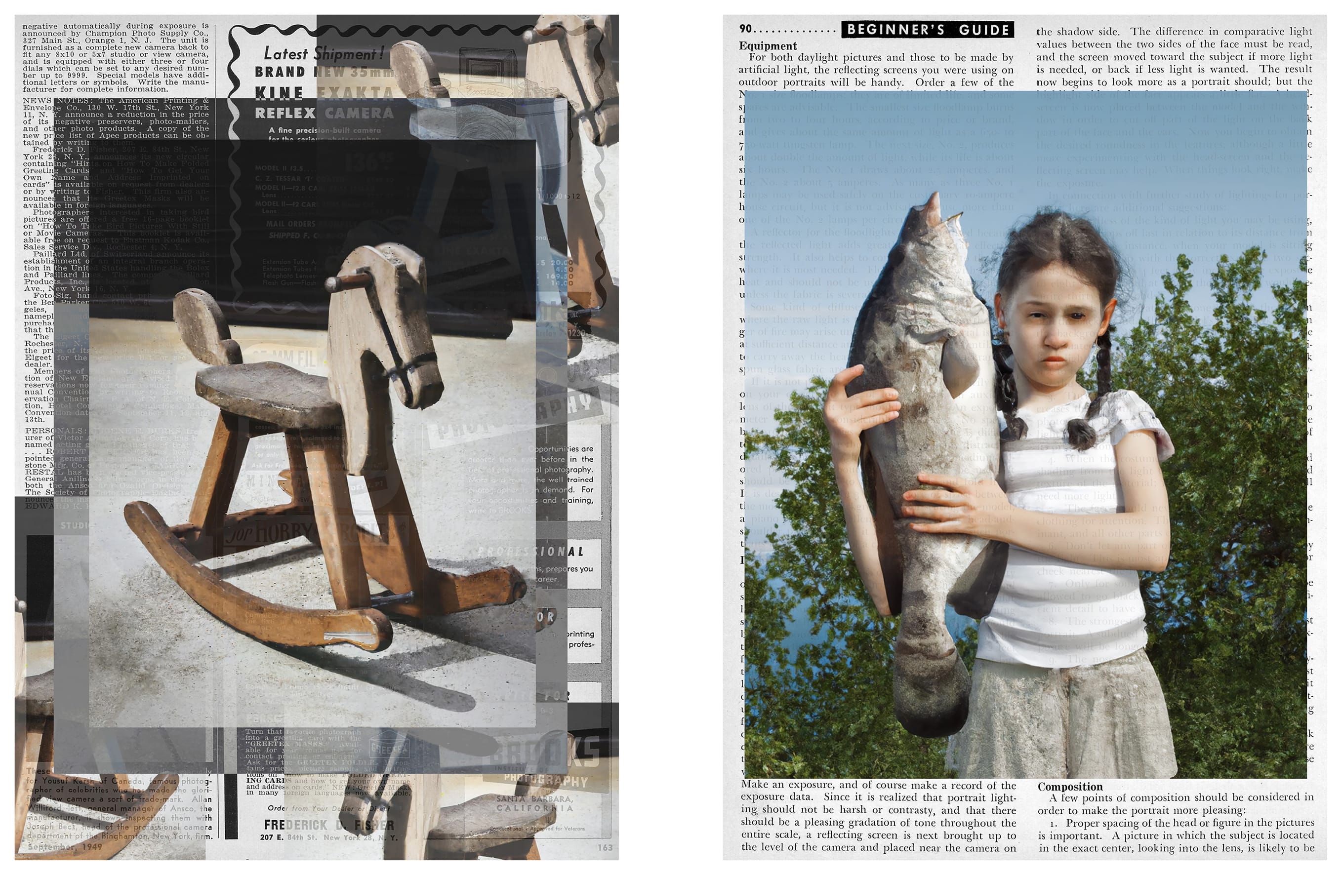 Spread of a photography magazine