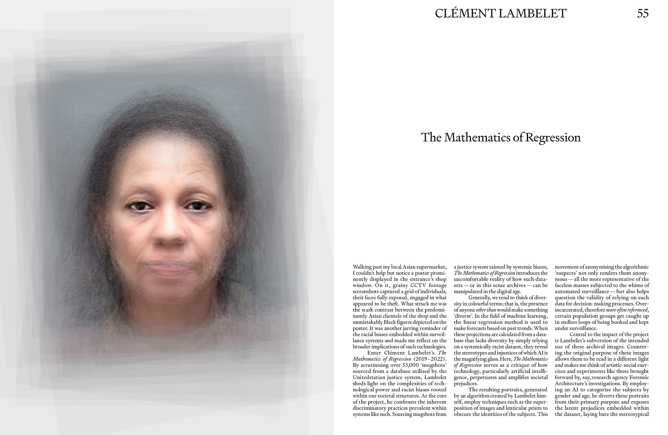 Spread of a photography magazine