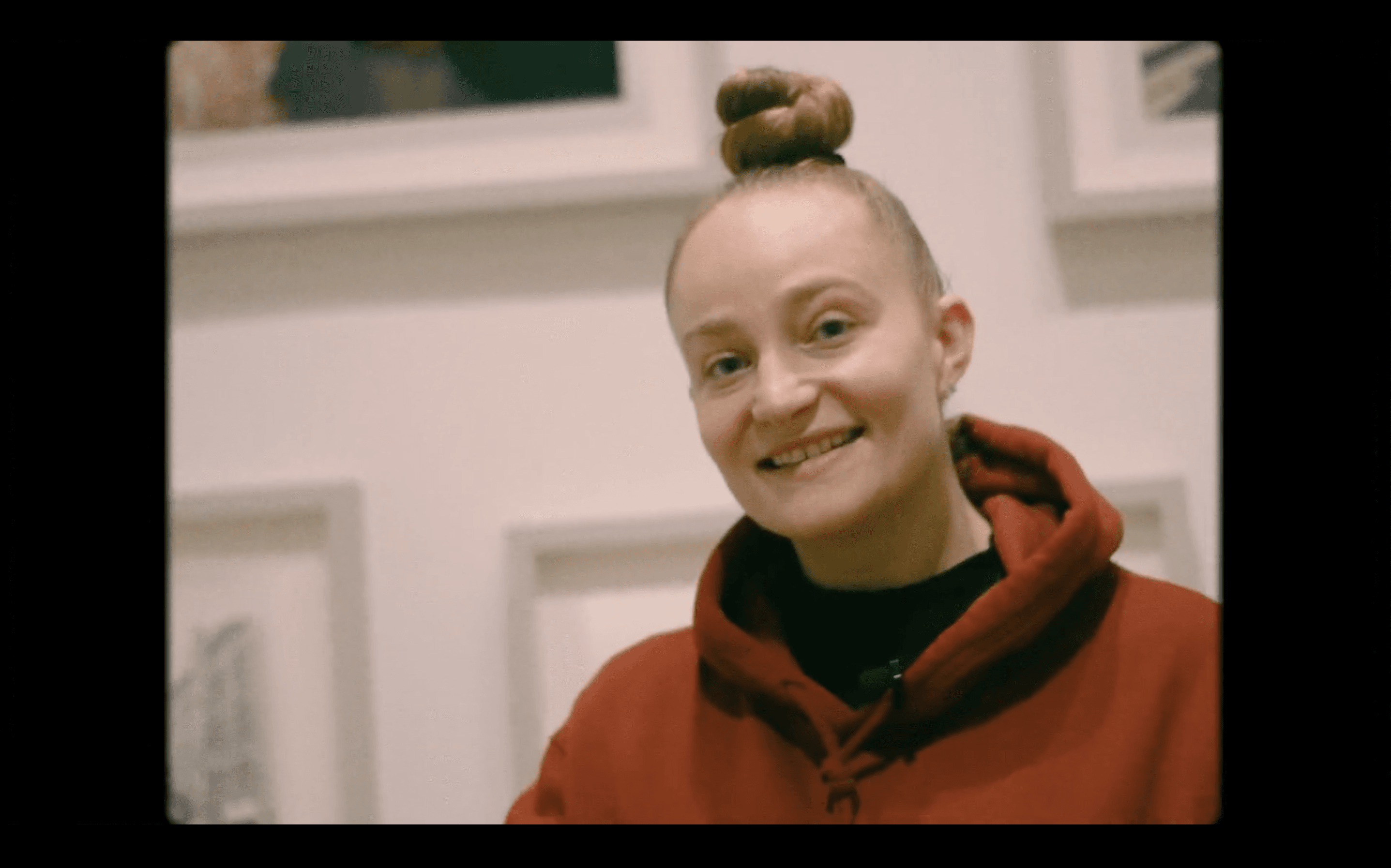 Screenshot of spoken word performance LostWords by Lavinia Aronson