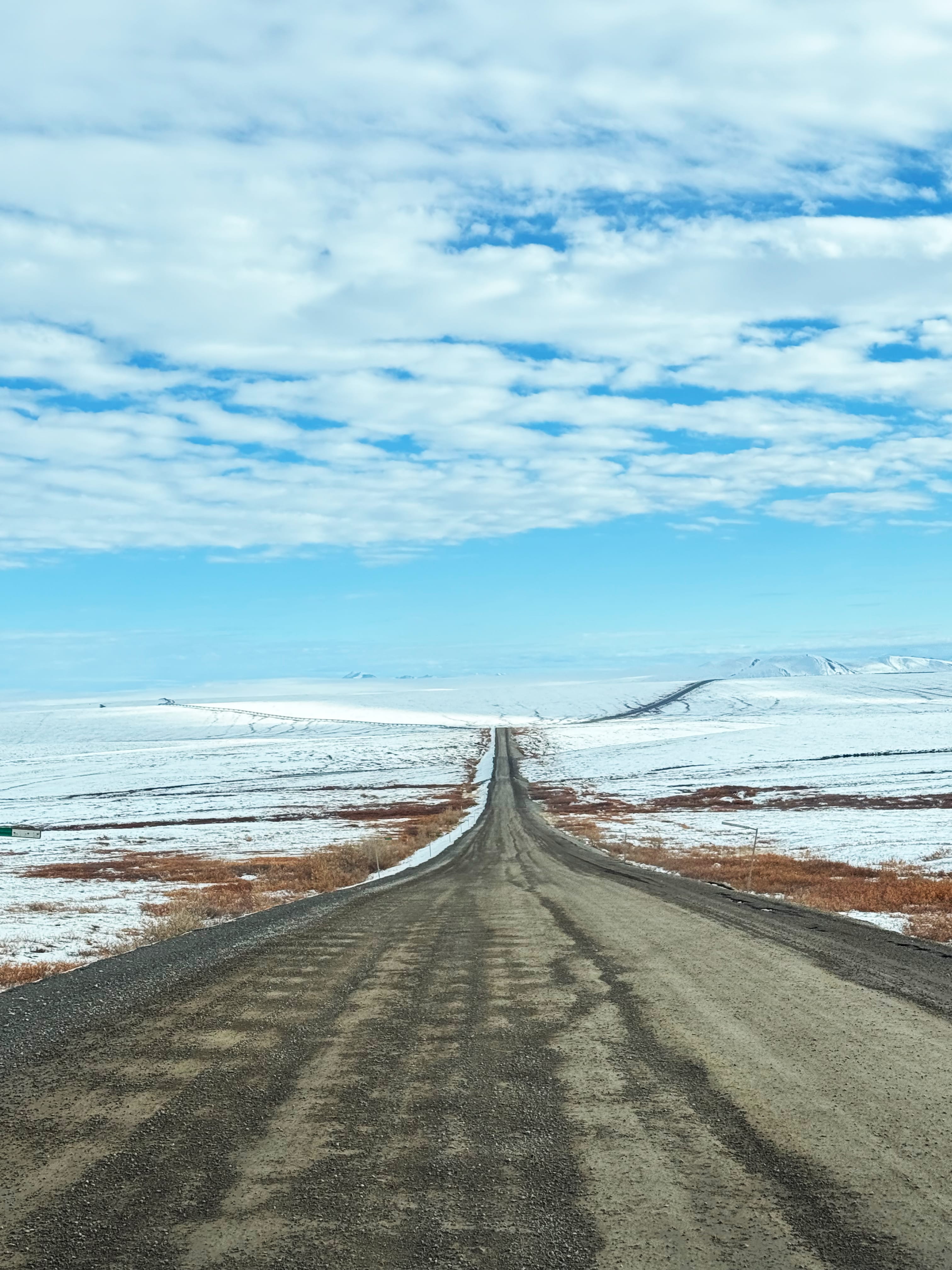 snowy road