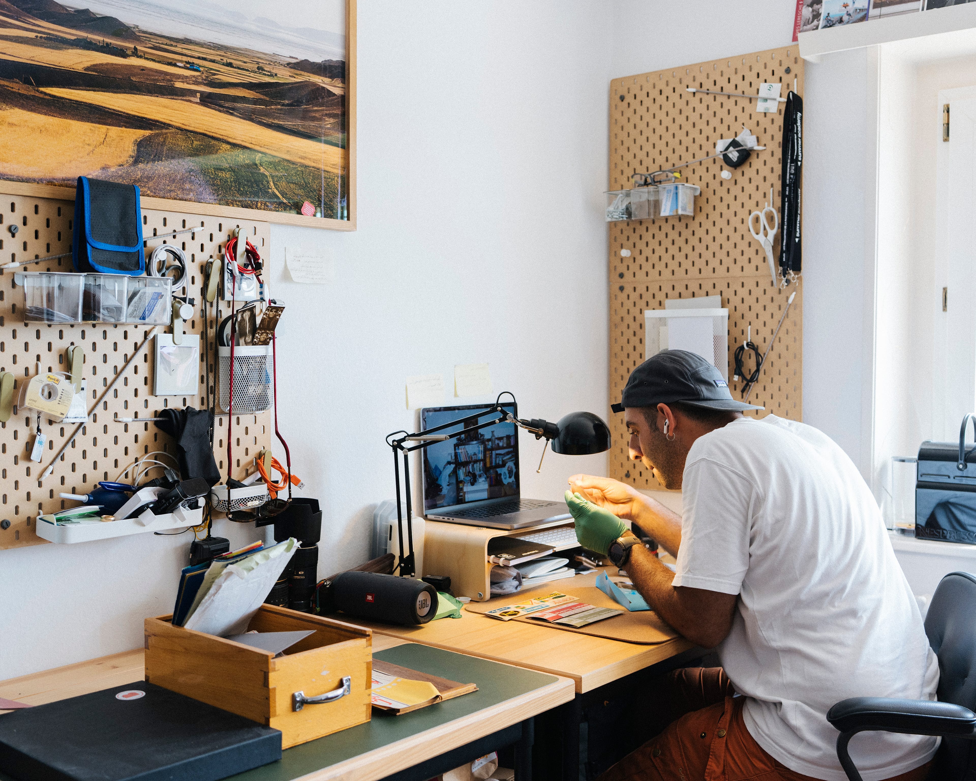 khashayar javanmardi in his studio