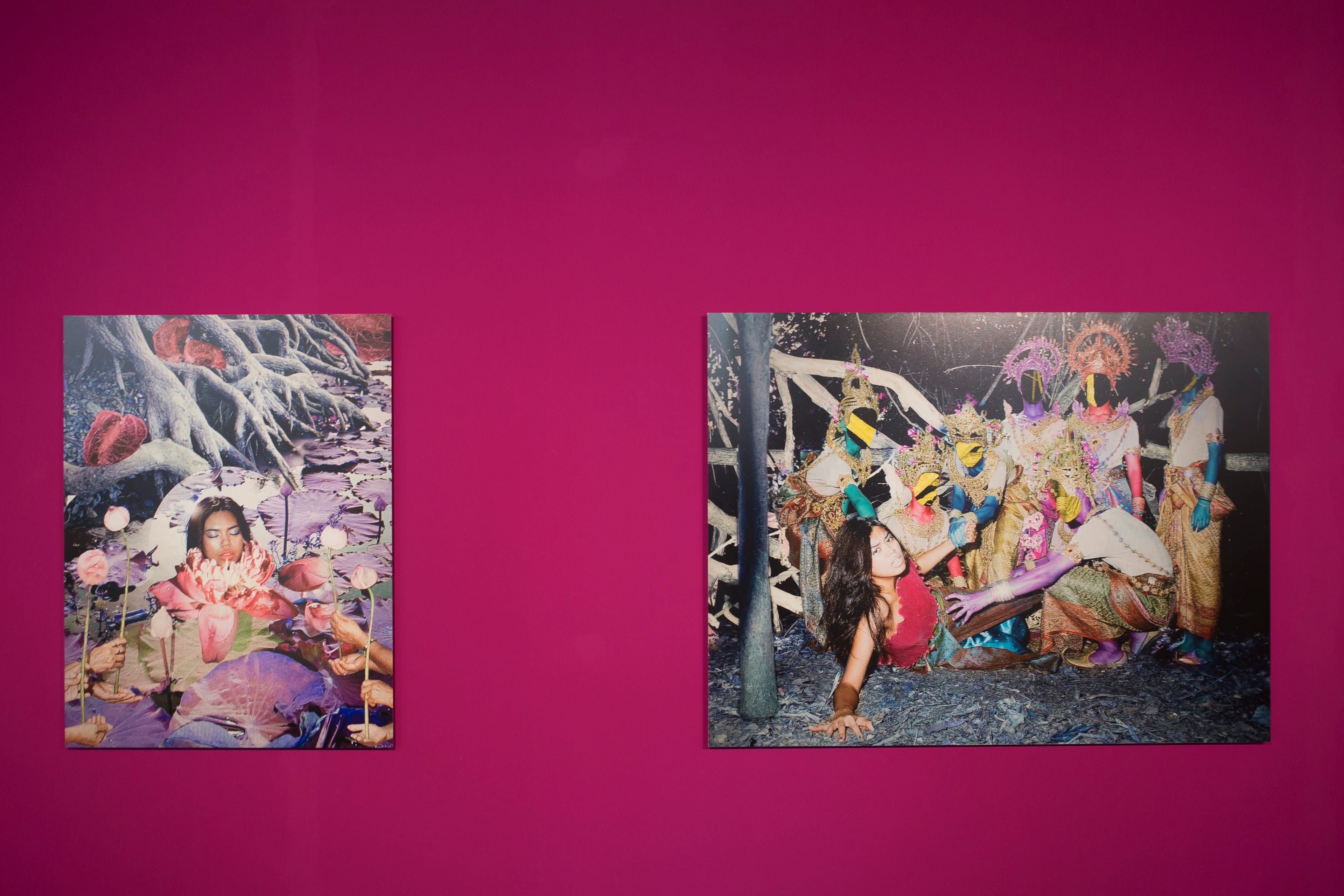 Installation shot of Red Lotus by Kamonlak Sukchai
