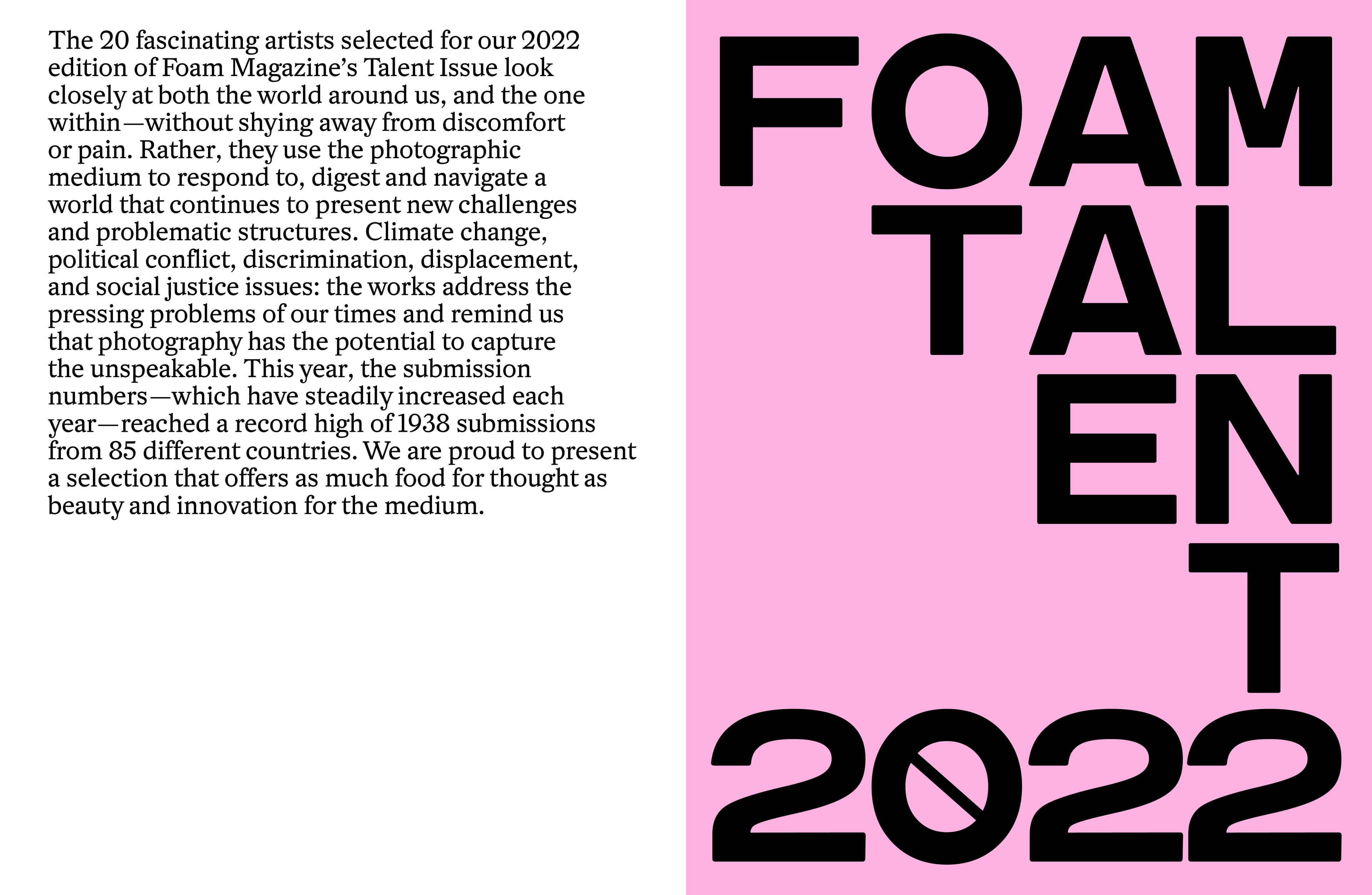 Spread text left pink right bold text