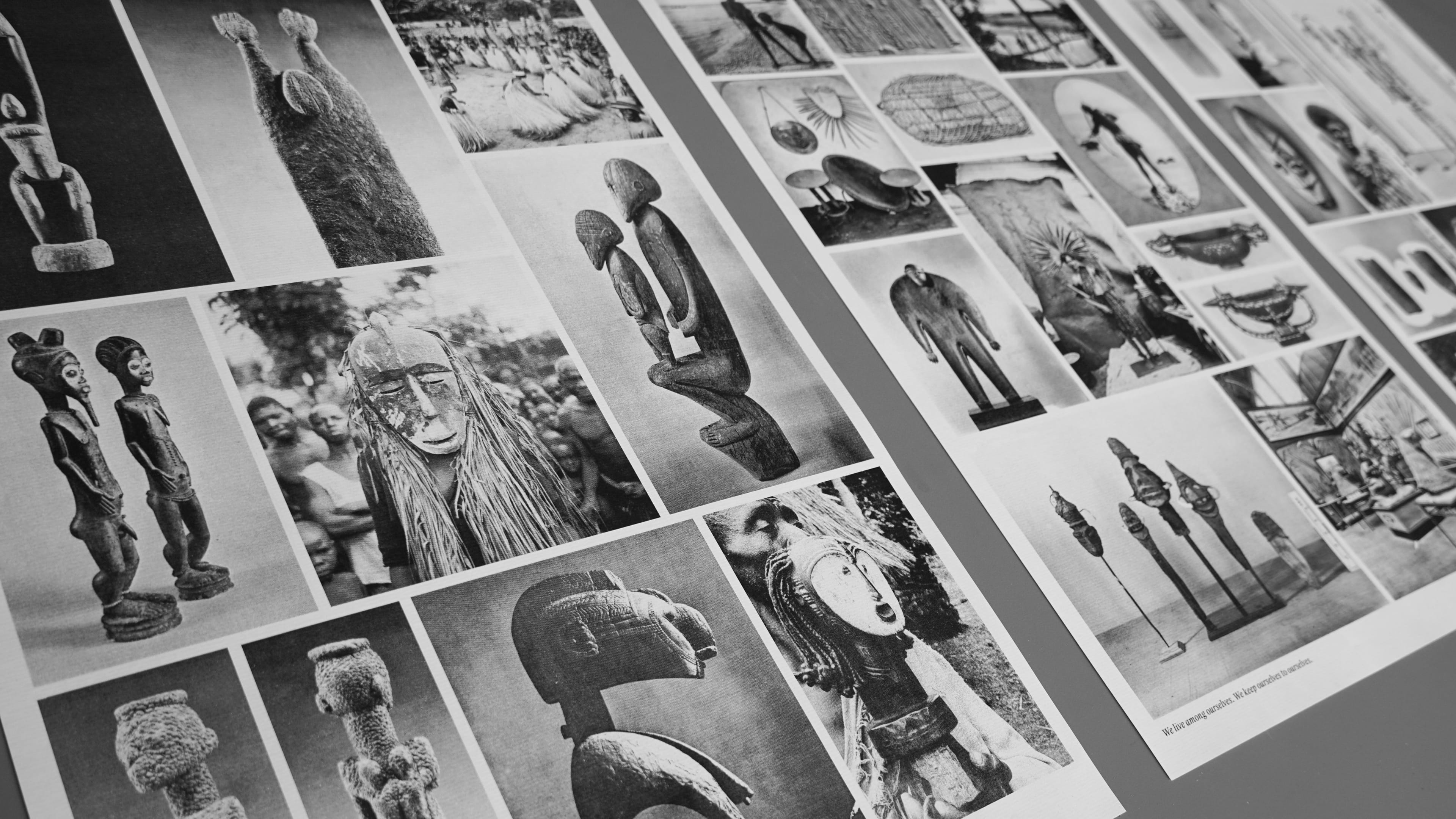 Collage black and white archival work.