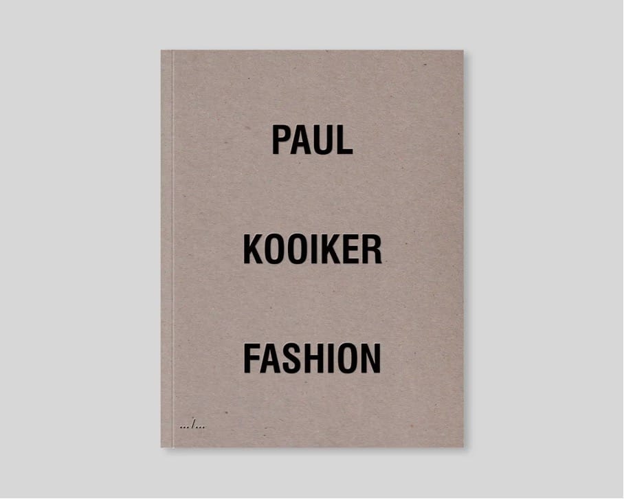 beige book cover with bold black letters that say Paul Kooiker Fashion