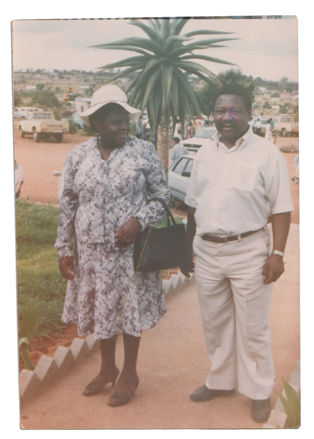 Archival image of the artist's grandparents. © Thero Makepe
