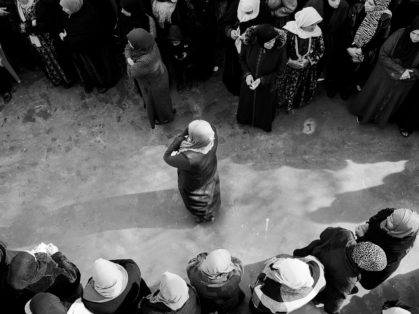 Mother waiting for son, Sakir Khader