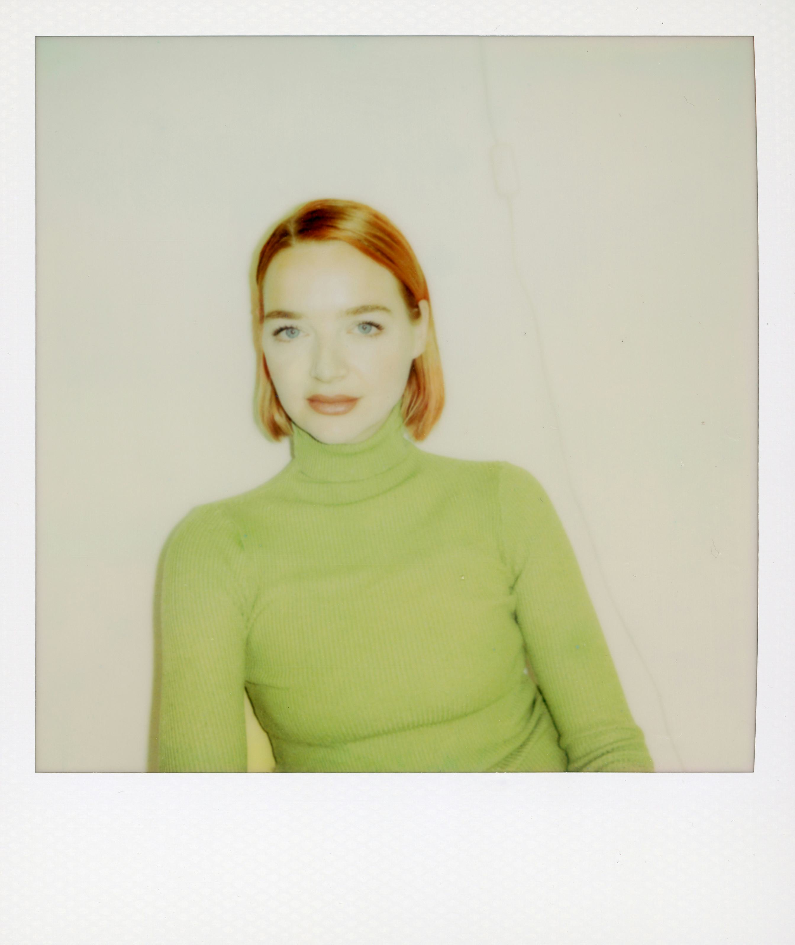Polaroid portrait of fashion photographer and artist Carlijn Jacobs