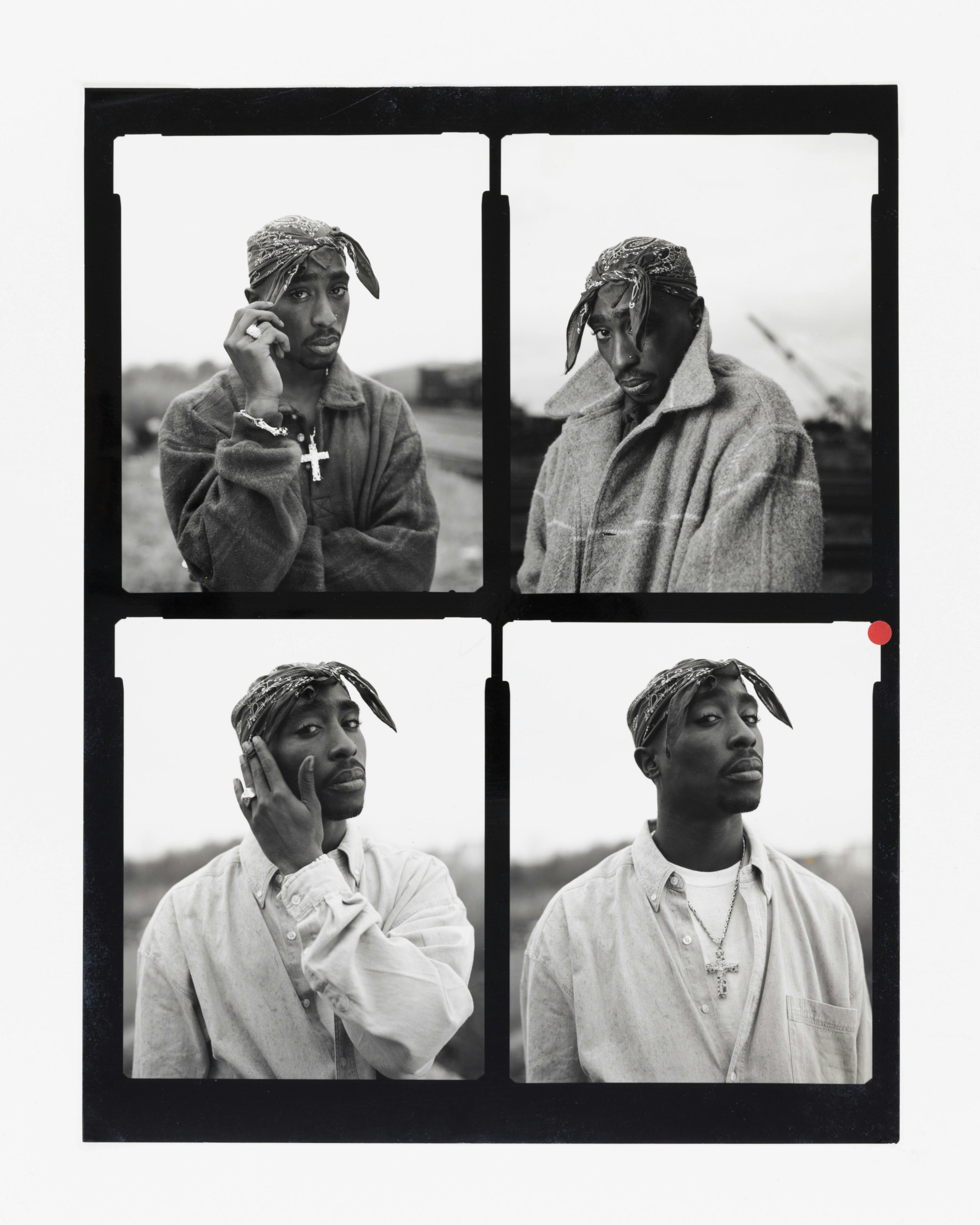 Tupac, Atlanta, GA 1993, contactsheet   Copyright Dana Lixenberg    Courtesy of the artist and GRIMM Amsterdam | London | New York