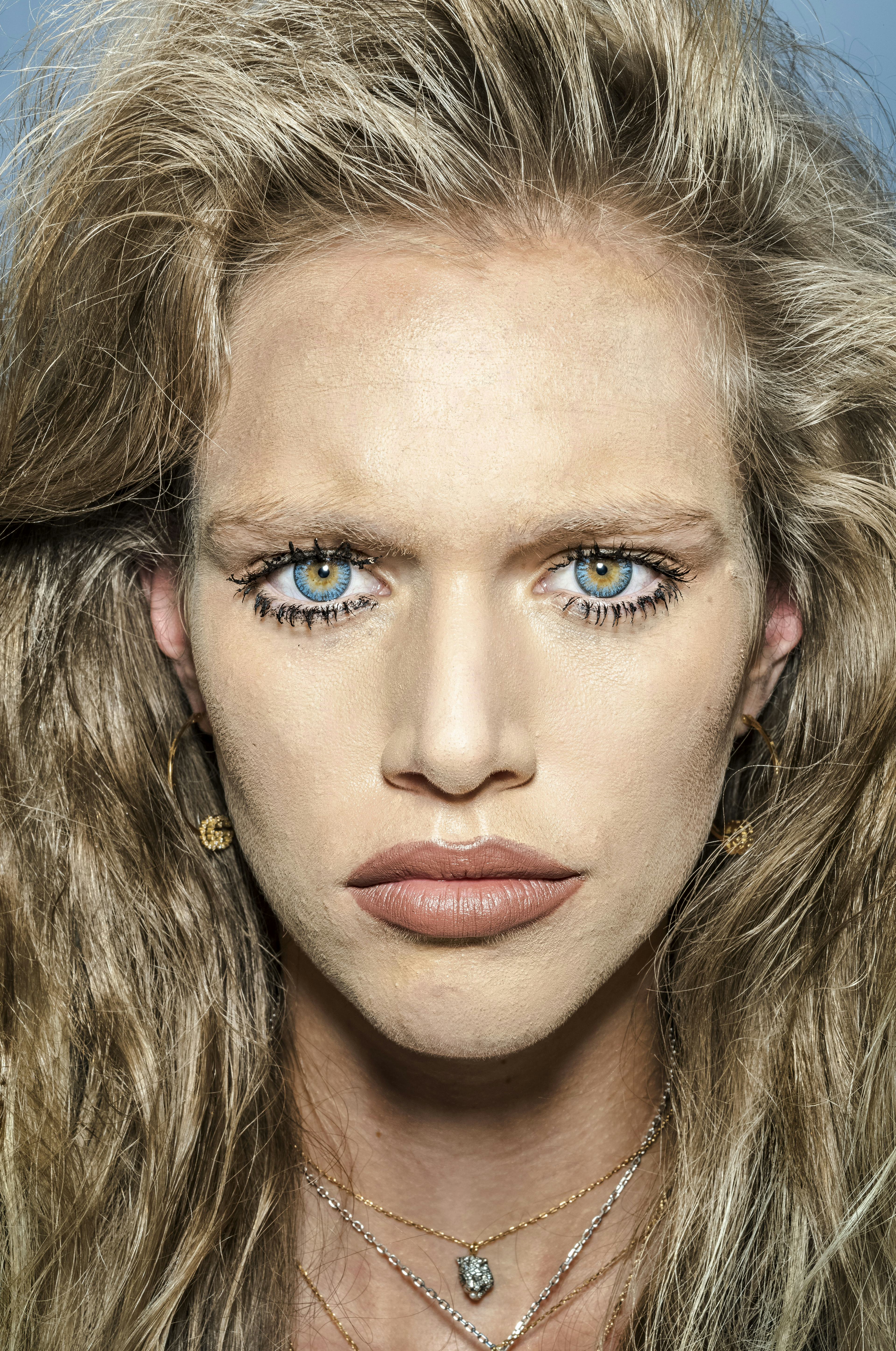 Gucci makeup fashion shoot Brooklyn New York City USA 2019 C Bruce Gilden Magnum Photos