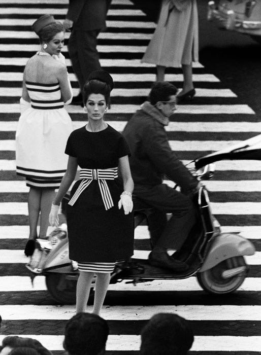 Simone Nina Piazza Di Spagna Rome 1960 Vogue William Klein