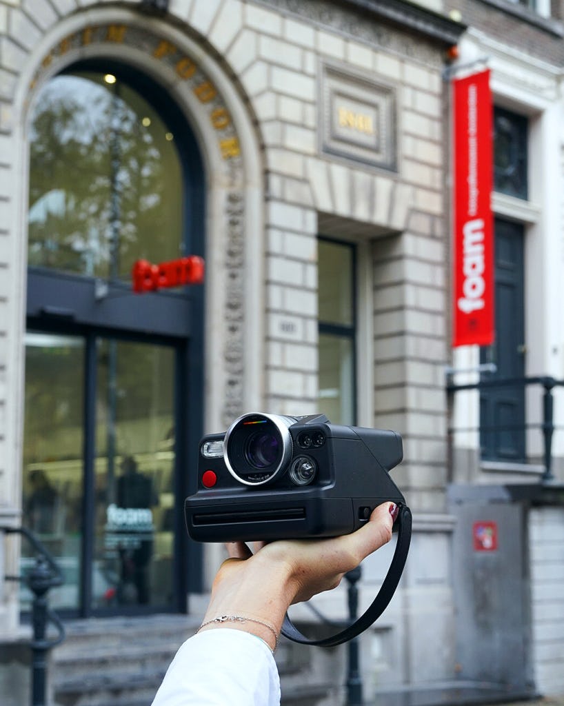 The Polaroid I-2 in front of Foam Fotografiemuseum Amsterdam